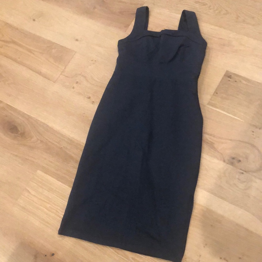 NWT Dark Indigo Square Neck Sheath